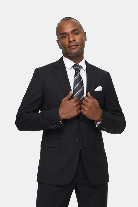 Regular Fit Suit Black