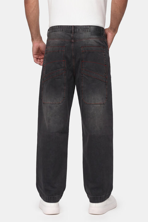 Supper Wide Leg Trousers Jeans Gray