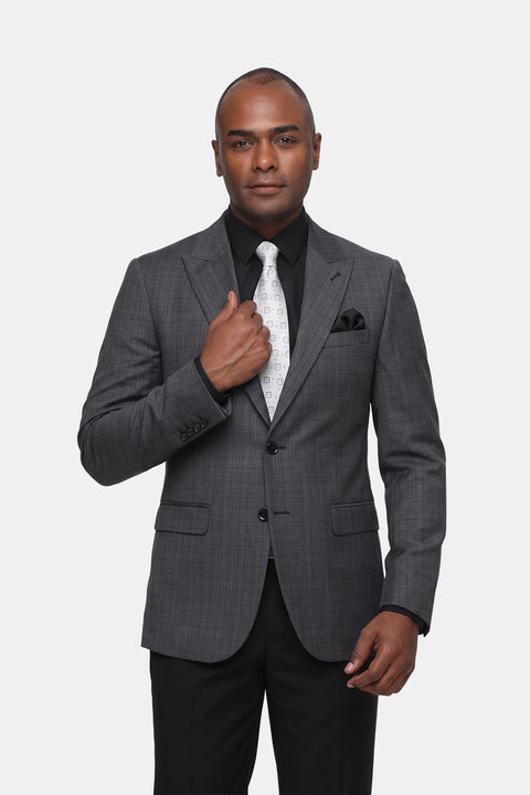 Slim Straight Fit Suit Gray