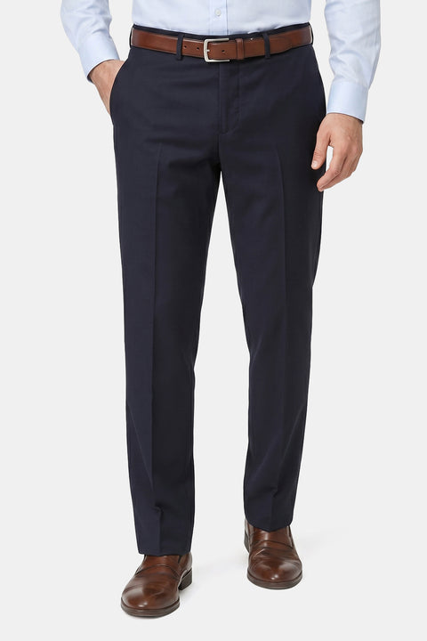 Slim Straight Fit Classic Pants Dark Blue