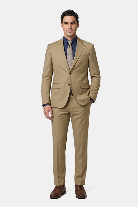 Regular Fit Suit Beige