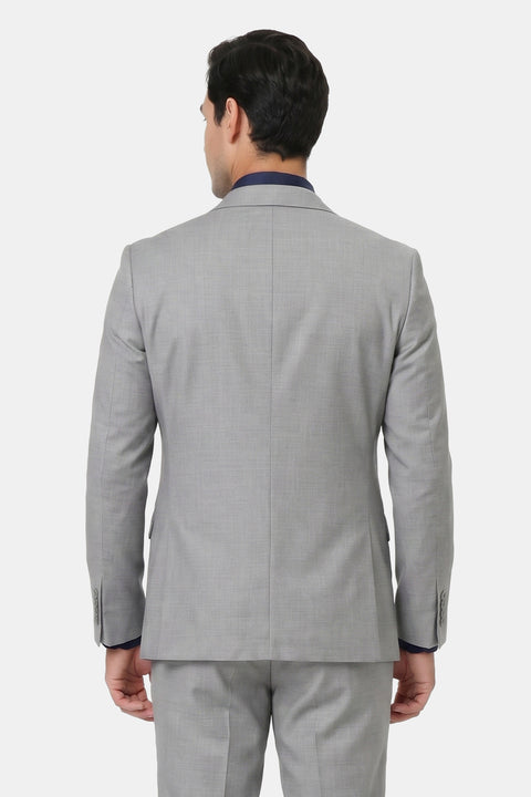 Regular Fit Suit Light Gray