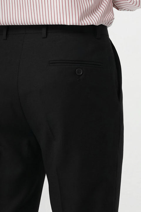 Slim Fit Classic Pants Black