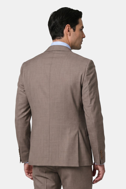 Slim Fit Suit Beige
