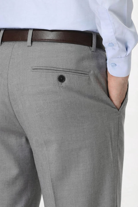 Regular Fit Classic Pants Light Gray