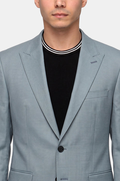 Slim Straight Fit Suit Light Blue