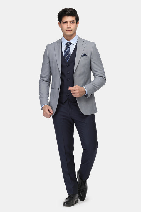 Slim Fit Suit Light Blue