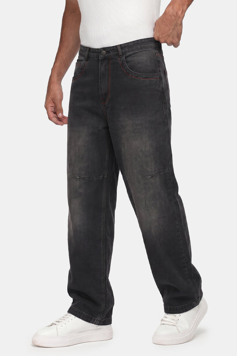 Supper Wide Leg Trousers Jeans Gray