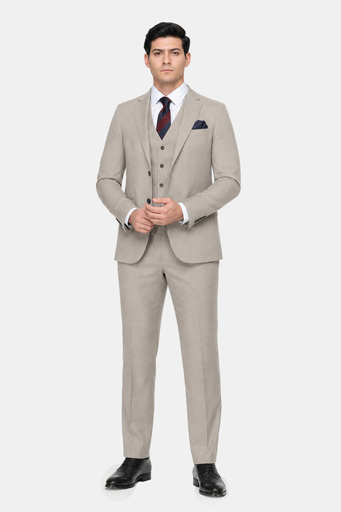 Slim Fit Suit Gray