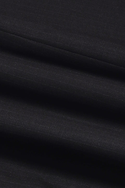 Slim Straight Fit Suit Black