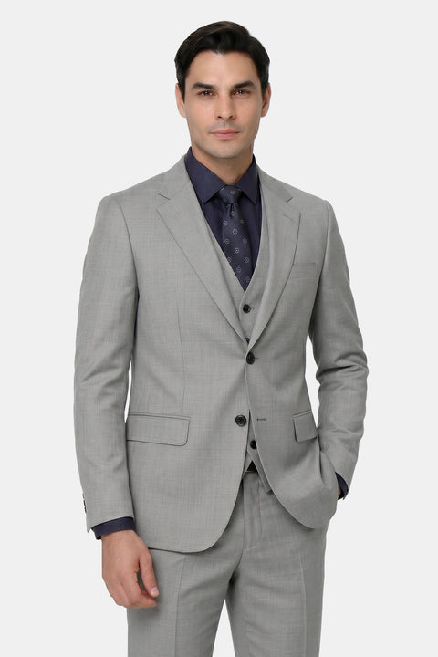 Regular Fit Suit Light Gray