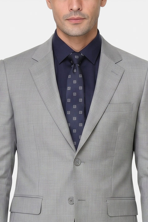 Regular Fit Suit Light Gray