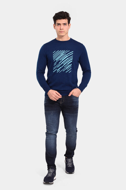 Regular Fit Pullover Blue