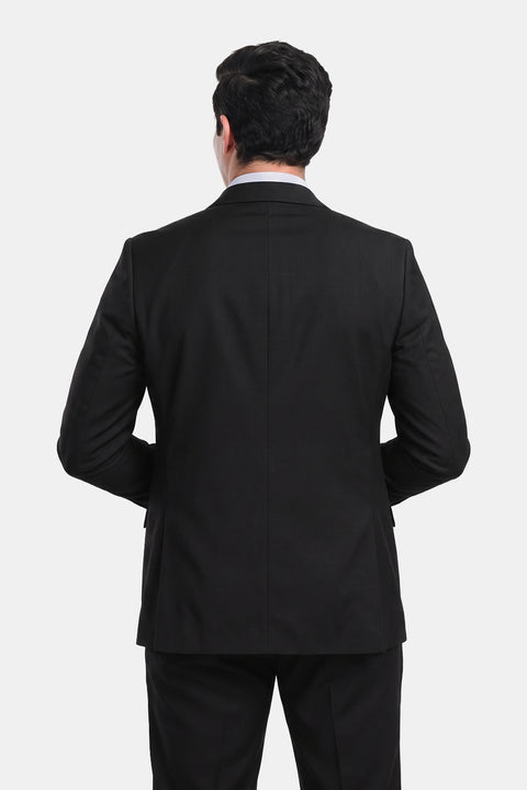 Slim Fit Suit Black