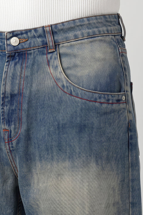 Supper Wide Leg Trousers Jeans Blue