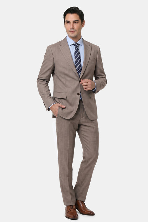 Slim Fit Suit Beige