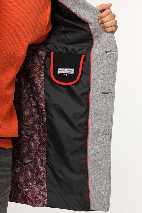 Regular Fit Coat Black