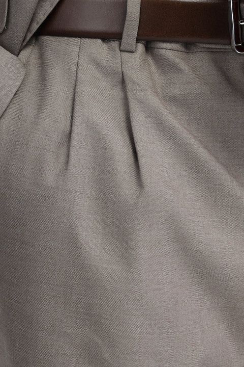 Skinny Fit Suit Beige