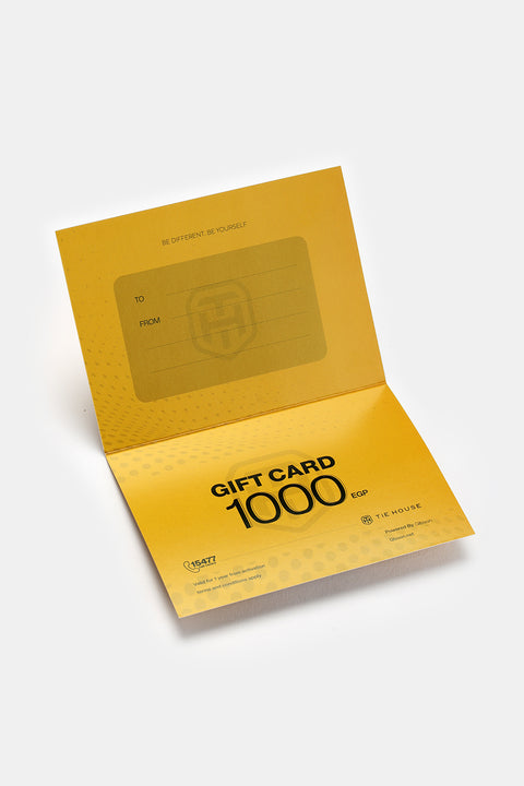 Tie House Gift Card -1000 EGP