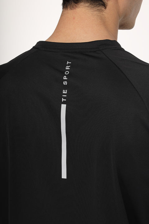 Regular Fit Sports T-Shirt Black