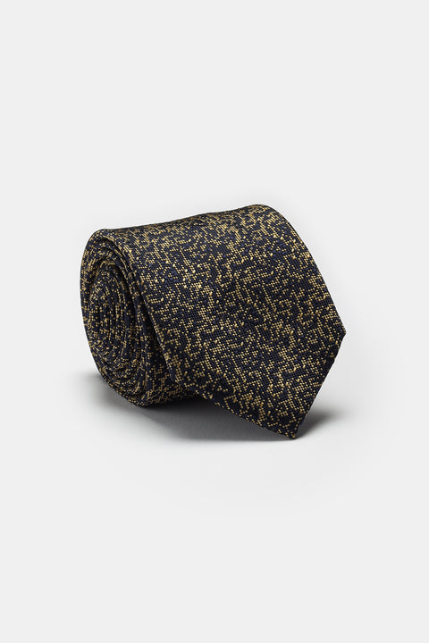 Jacquard Tie 7 cm Dark Blue