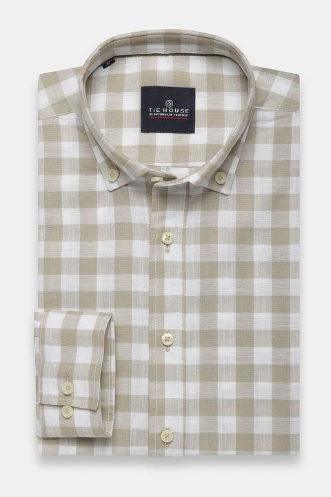 Regular Fit Shirt Beige