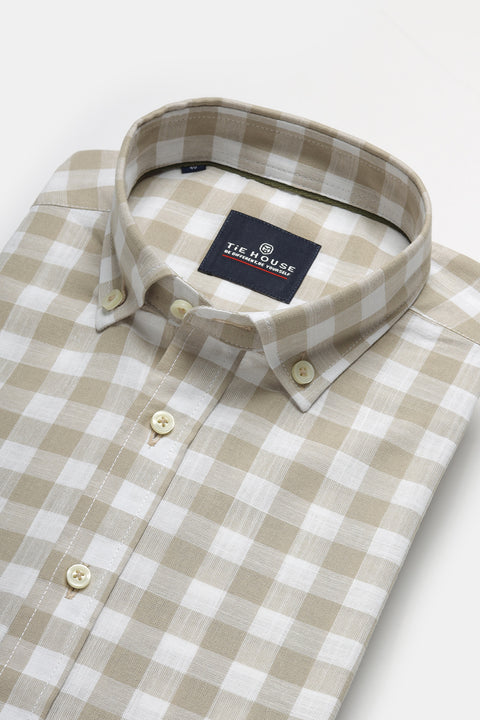 Regular Fit Shirt Beige