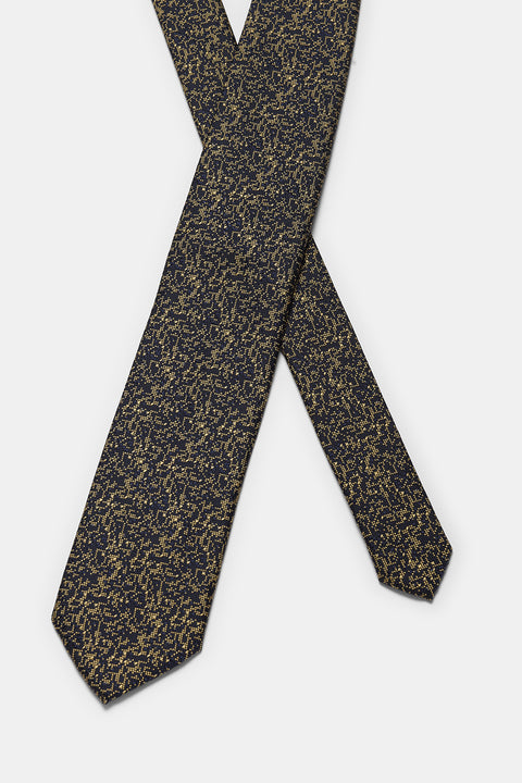 Jacquard Tie 7 cm Dark Blue