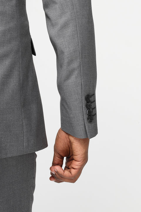 Slim Fit Suit Gray