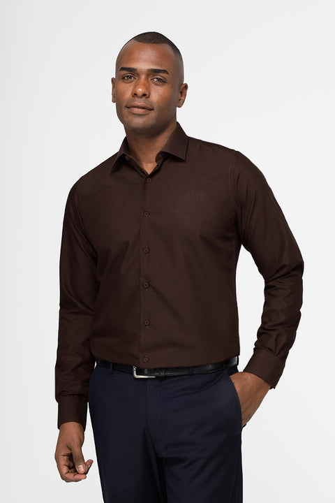 Classic Shirt Slim Fit Brown