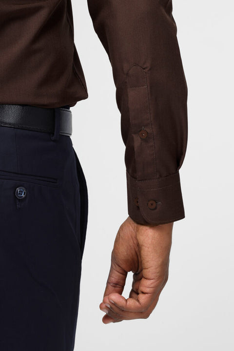 Classic Shirt Slim Fit Brown