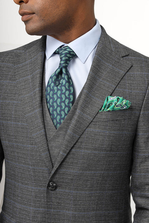 Slim Fit Suit Gray