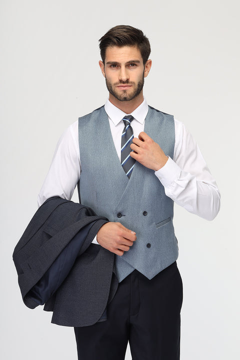 Slim Fit Suit Blue
