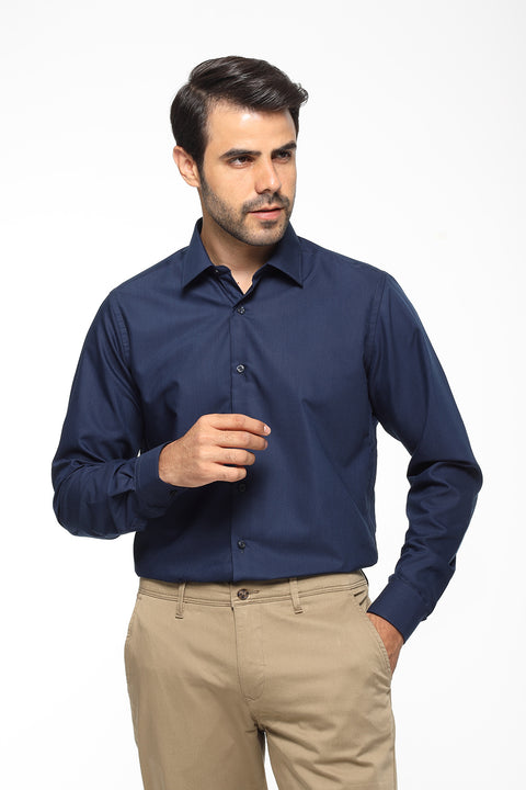 Slim Fit Shirt Dark Blue