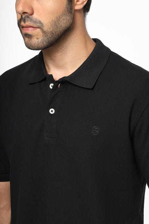 Polo Shirt Regular Fit Black