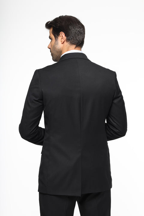 Slim Fit Suit Black