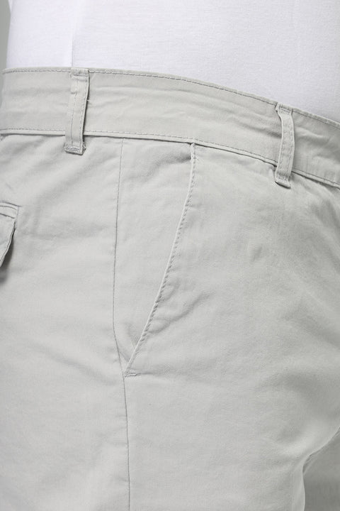 Slim Fit Chino Short Gray