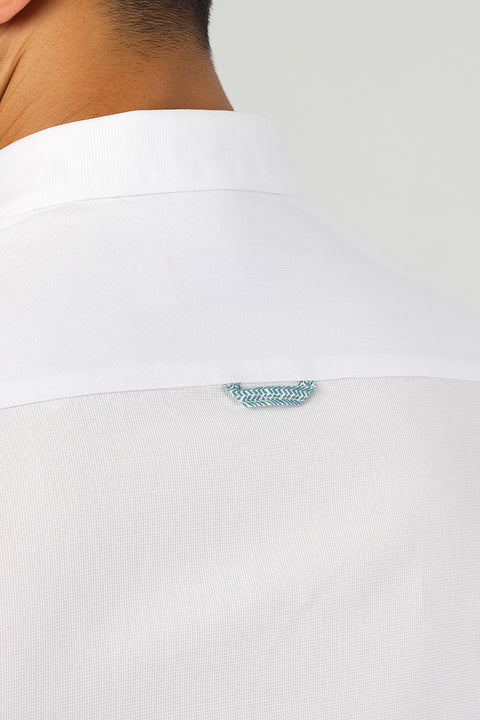 Semi Casual Shirt Slim Fit 100% Cotton White