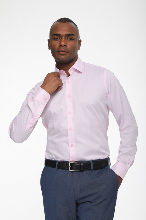 Classic Shirt Slim Fit 100% Cotton Rose