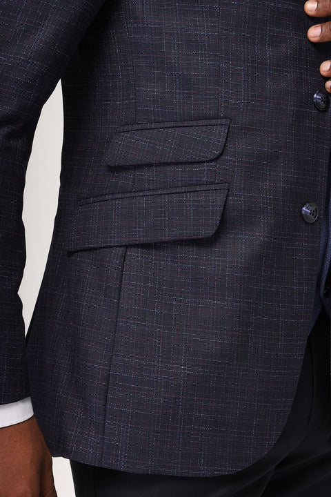 Slim Fit Suit Dark Blue