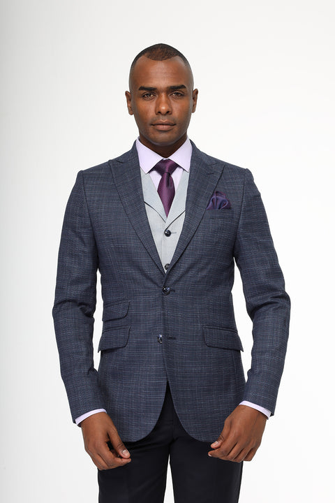Slim Fit Suit Blue