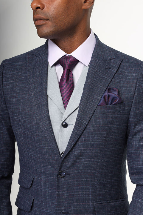 Slim Fit Suit Blue