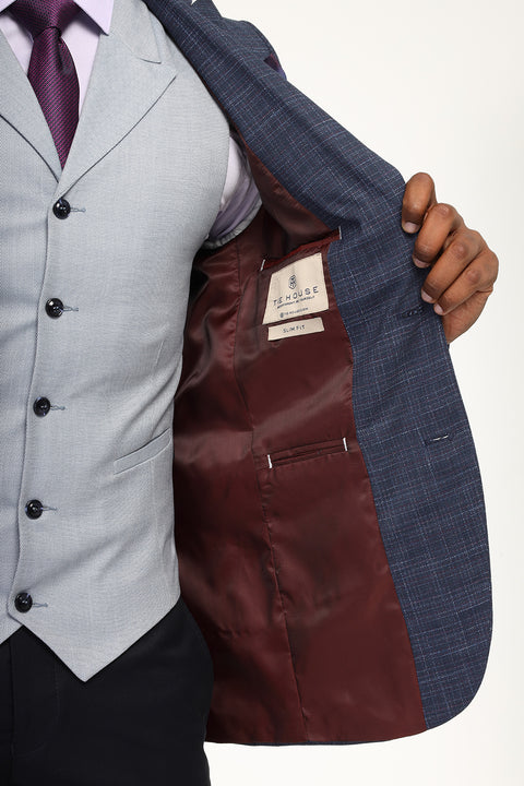 Slim Fit Suit Blue