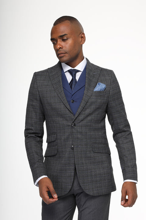 Slim Fit Suit Gray