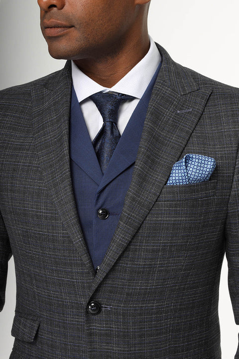 Slim Fit Suit Gray