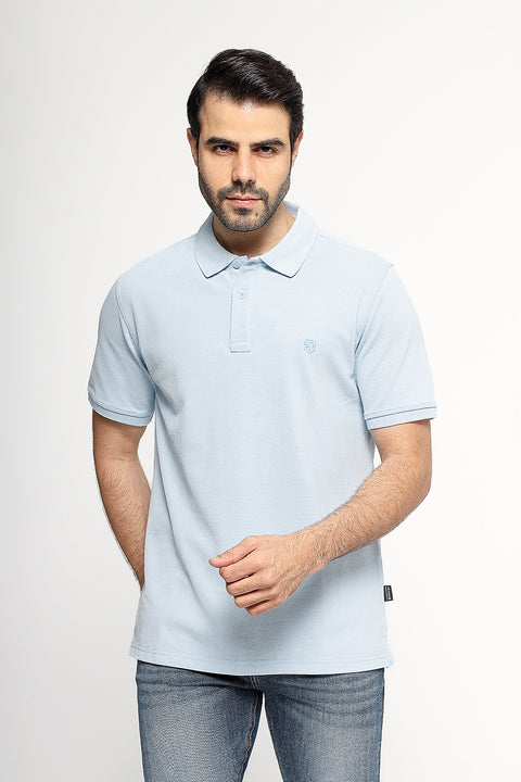 Polo Shirt Regular Fit Light Blue