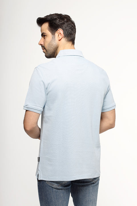 Polo Shirt Regular Fit Light Blue