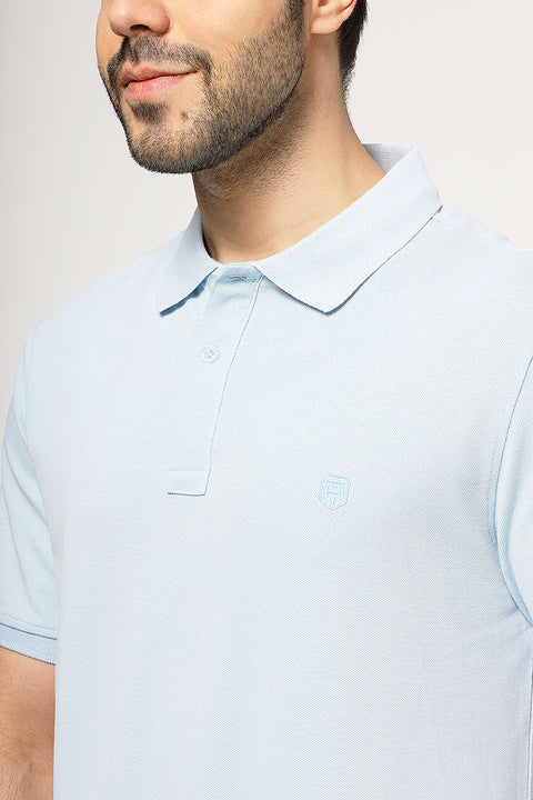 Polo Shirt Regular Fit Light Blue