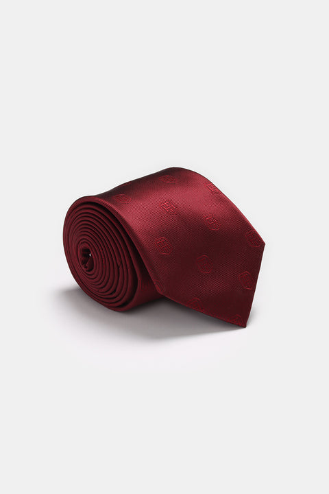 Jacquard Tie 6 cm Maroon