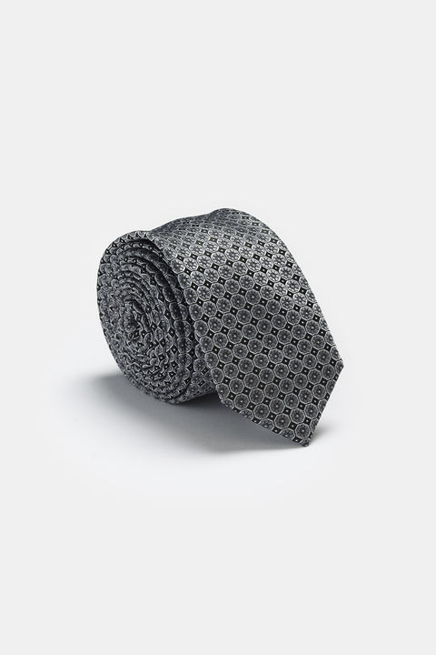 Jacquard Tie 6 cm Black